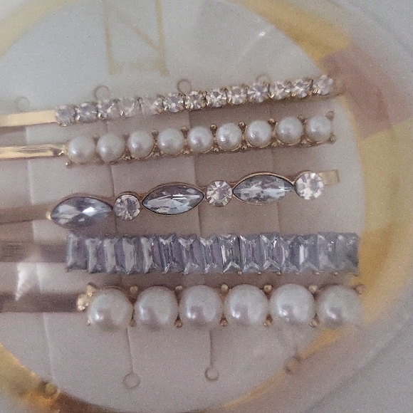 By Noir Hair Pins -Set of 5 - Picture 2 of 3